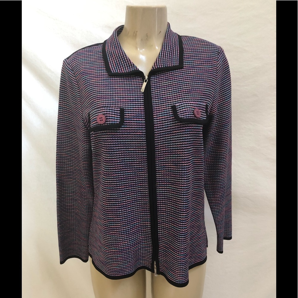 Exclusively Misook Zip Jacket Xs - image 1